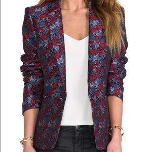 BCBGMAXAZRIA Kamryn Blazer in Dark Navy Multi